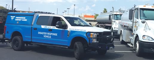 Fresenius disaster response vehicle.